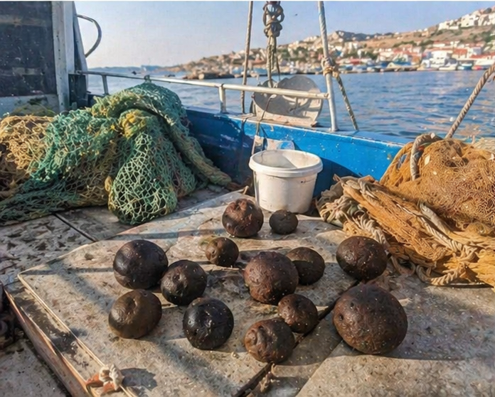 Codium bursa boat collection